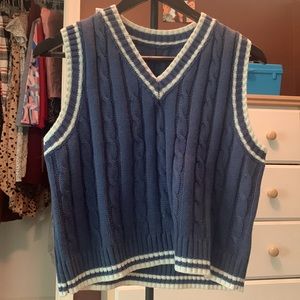 Blue sweater vest